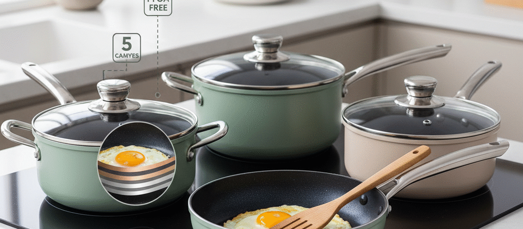 Melhor Conjunto de Panelas Antiaderentes 2026: Guia Técnico Cerâmica vs. Inox para Durabilidade