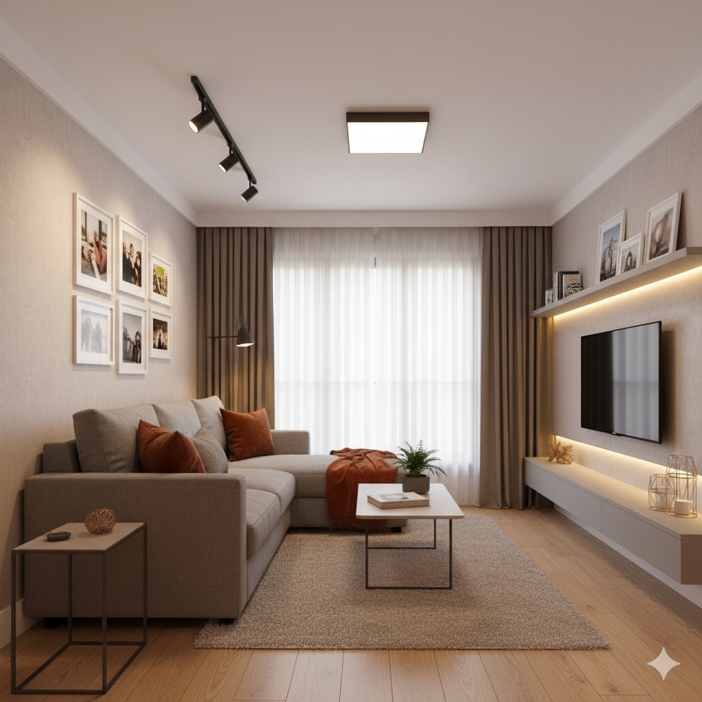 Melhor Iluminação LED para Apartamento Pequeno: Guia Técnico de Temperatura de Cor (Kelvin) e Lúmens