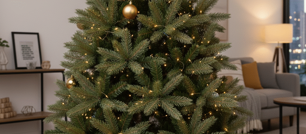 Melhor Árvore de Natal Artificial Custo-Benefício: Guia Técnico de Material (PVC/PE), Resistência ao Fogo (Retardante) e Densidade Ideal (Número de Pontas/Estabilidade)