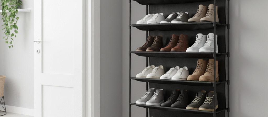 Melhor Sapateira Vertical para Apartamento Pequeno: Análise de Modelos Discretos e Resistência Estrutural