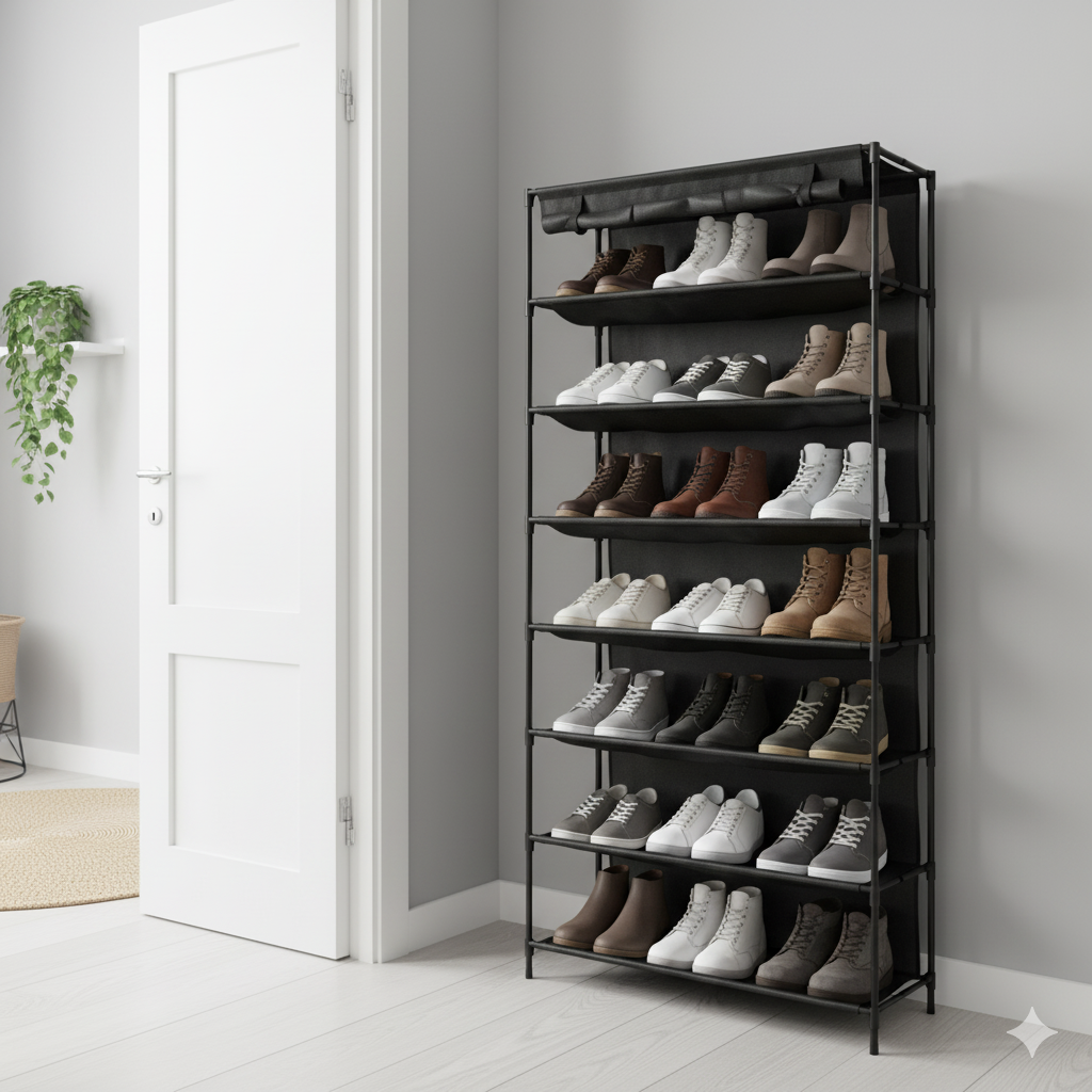 Melhor Sapateira Vertical para Apartamento Pequeno: Análise de Modelos Discretos e Resistência Estrutural