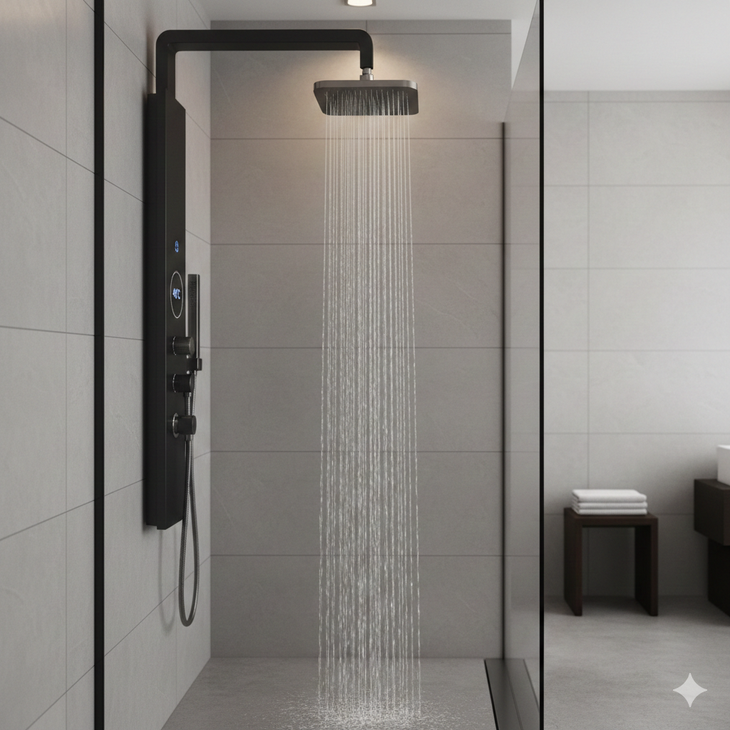 Melhor Ducha Eletrônica Custo-Benefício: Guia Técnico de Potência (Watts), Pressão Mínima (MCA) e Eficiência Hídrica